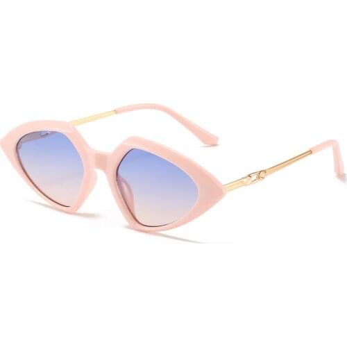 Veshion Cat Eye Sunglasses Women Half Metal Pink Blue Spring Fashion Ladies Sun Glasses Vintage Uv400 Birthday Gifts 2021