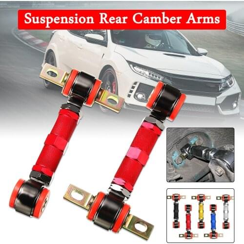 High Quality 1pair Adjustable Racing Rear Suspension Camber Control Arms Kit for Honda for Civic 5color