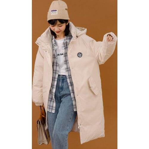 S-3XLPlus sizeDown padded jacket womens mid-length section 2021 new Korean loose ins Harajuku cotton-padded clothes trend