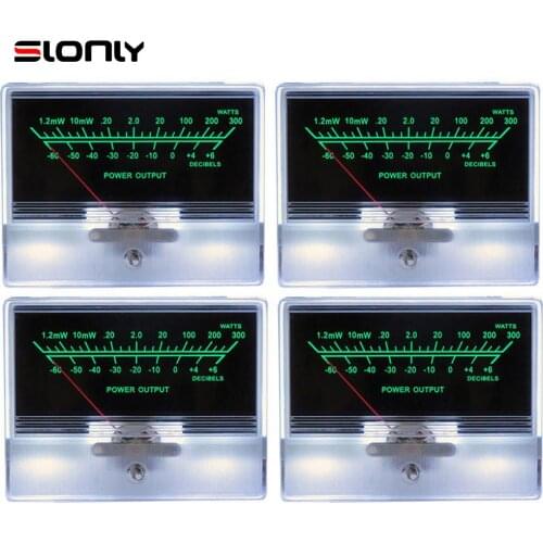 1-8pcs TN-90 High-Precision VU Meter Head Power Discharge Flat Front Stage Tube Amplifier DB Sound Pressure Meter with Backlight