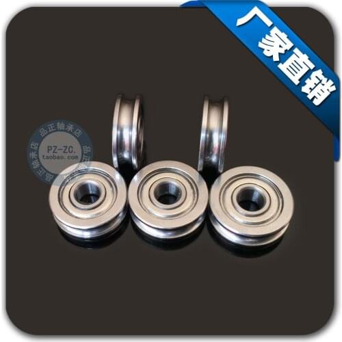 100pcs/lot high quality U604ZZ SZU4-13 604UU 3D printer Walking guide rail bearings 4x13x4mm U groove idler belt pulley bearing
