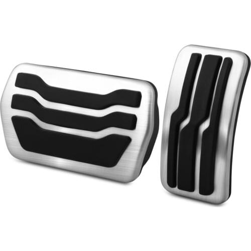 2pcs Car Accessories Stainless Steel Car Gas Brake Pedal Pads Cover for Ford New Mondeo EDGE Fusion Energi For Lincoln MKZ AT