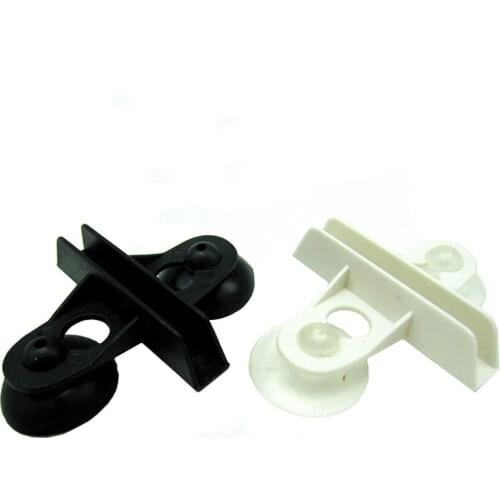 2pcs/lot Aquarium Fish Tank Divider Separator Clip Suction Cup Dividers Black Plastic Sheet Holder Pet Fish Culture Products