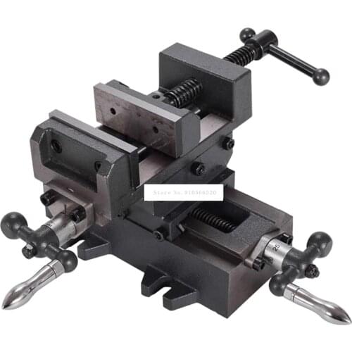 3-inch Precision Cross Vise Heavy Duty Vise Two-way Mobile Vise Work Bench Drilling and Milling Machine Special Cross Pliers