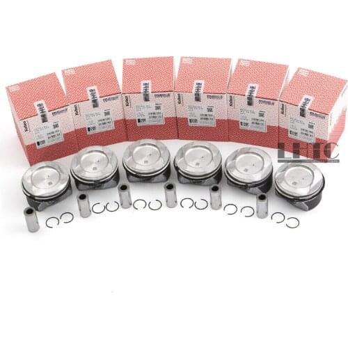 6pcs Pistons rings set by Mahle Φ88mm For Mercedes-Benz C400 E400 GL400 C43 E43 GLC43 AMG M276 3.0L Turbo V6