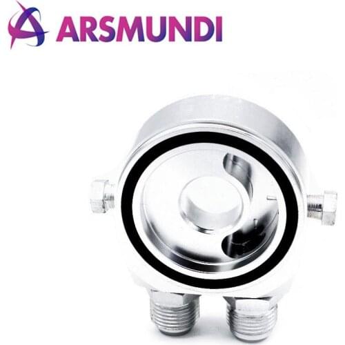 Oil filter adapter aluminum Oil cooler sandwich plate AN8 AN10 M20 X 1.5AN 3/4-16UNF