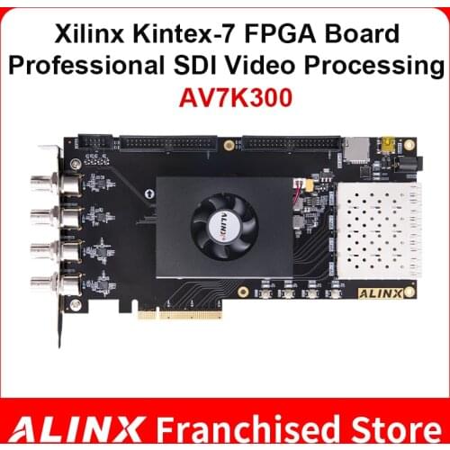 ALINX AV7K300: XILINX Kintex-7 K7 7325 XC7K325 SDI Video Image Processing SFP PCIE Accelerator Card FPGA Development Board