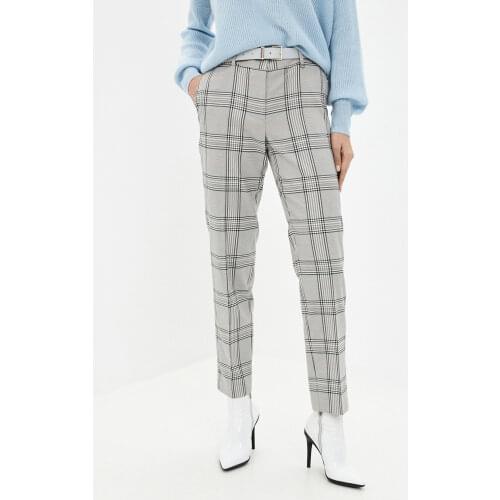 Женские брюки в клетку BAON China At AliExpress