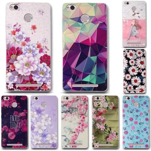 For Xiaomi Redmi 3S Cases Silicon Cover TPU Soft Back Cover Phone Case for Xiaomi Redmi 3S Luxury Printing Bag Fundas