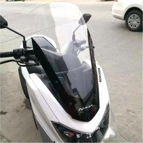 For Yamaha 16-18 NMAX155 NMAX 155 Modified Motorcycle Windshield scooter Steel solidification WindScreen Brown Wind Deflectors