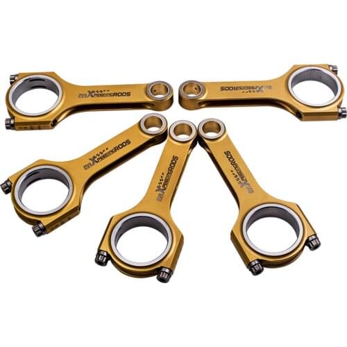 Racing Conneting Rods Conrods for Audi S2 RS2 2.2L 5cyl 20V turbo TüV Certification Con Rods Titanizing 5pcs 144mm