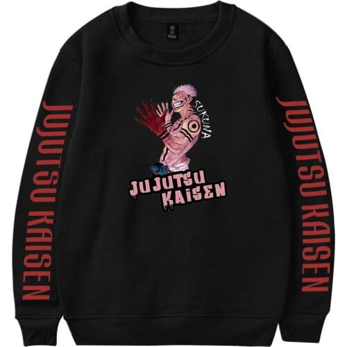 Anime Jujutsu Kaisen Cosplay Costume Yuji Itadori Gojo Satoru Fushiguro Megumi O-Neck Sweater Sweatshirt Daily Coat Tracksuit