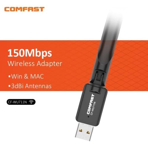 MT7601 Chip 150Mbps Wireless Mini USB Wifi Adapter 802.11n USB2.0 Receiver Dongle Network Card For Desktop Laptop Windows Mac