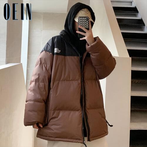 Men Harajuku Hip Hop Parkas 2021 Brand Outdoor Vintage Thick Jacket Cotton Coat Men Autumn Fashion Patchwork Waterproof Jackets