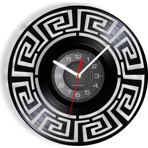 Labyrinth Mystery Vintage Vinyl Record Wall Clock Maze Abstract Home Decor Silent Modern Delusion Timepieces For Office Man Cave