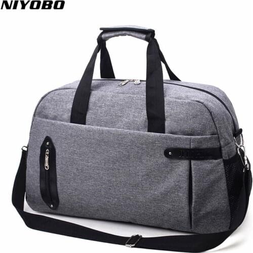 NIYOBO 2018 Waterproof Nylon Large Capacity Men Travel Bags Unisex Large Capacity Women Duffel Shoulder Bags Weekend Bags