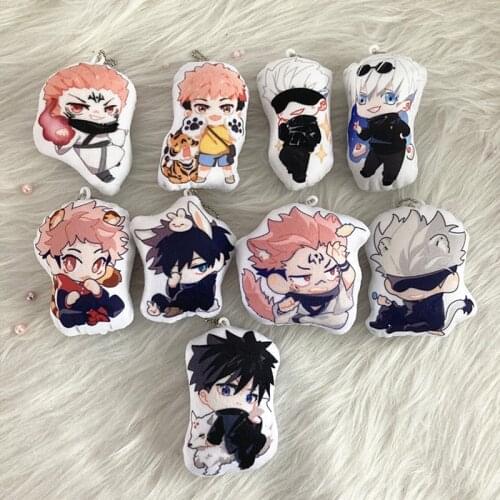 10cm Anime Jujutsu Kaisen Plush Soft Stuffed Plush Doll Pillow Plushie Toy Yuji Itadori Gojou Satoru Fushiguro Megumi Plush Doll