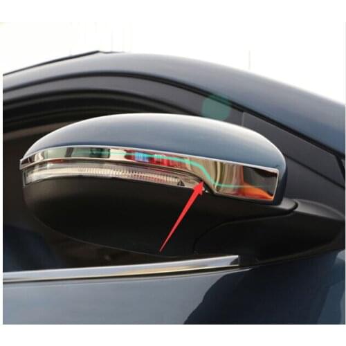 FIT FOR HYUNDAI TUCSON TL 15-16 SIDE MIRROR CHROME COVER TRIM MOLDING OVERLAY STRIP REAR VIEW BEZEL FRAME LID GARNISH PROTECTOR