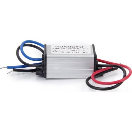 Convert 12V To 5V 3A Step Down Car Power Supply Module Waterproof Converter