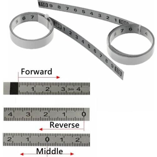 1/2/3M Stainless Steel Self Adhesive Tape Ruler Measure Inch&Metric Miter Saw Scale Measuring Ruler For T-track Woodworking Tool