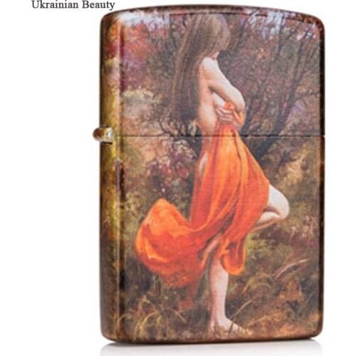 ZORRO Kerosene Windproof Lighter of Famous Painting Matte Series Copper Shell Meaningful Gift Various Occasions Kitchen Ignition