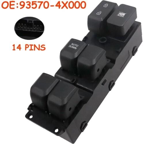 High Quality 93570-4X000 935704X000 Electric Power Window Lifter Master Control Switch For Kia K2 LHD 2011-2017 car accessories