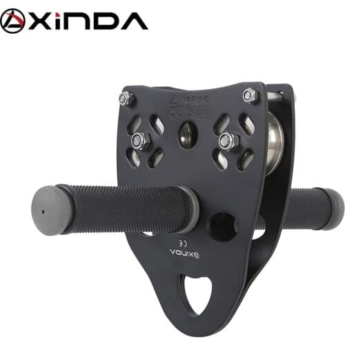XINDA Professional Handle Pulley Roller Gear Outdoor rock climbing Tyrolean Traverse Crossing Weight Carriage Device Equipment