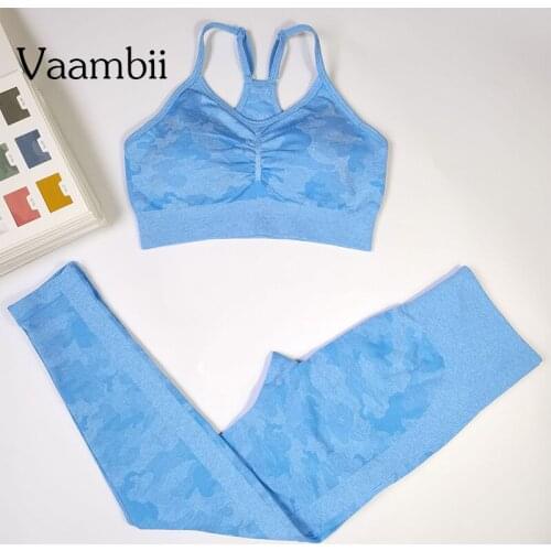 Womens Camo Sport Outfit For Woman Seamless Set Women Leggings Sports Bra Sets Clothing Fitness Female Gym Clothes Tracksuit