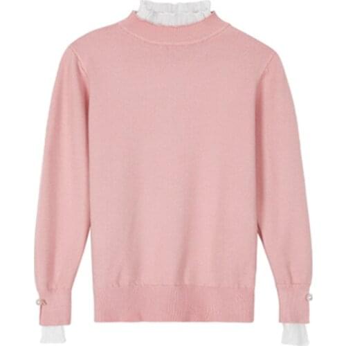 SKFUKS Ladies sweater 2020 new autumn and winter thick retro all-match bottoming shirt Western style