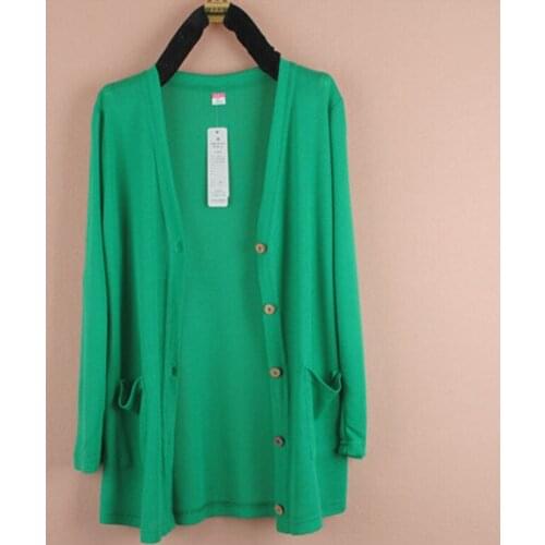 Women Knit Cardigan 2021 New Spring Knitting Jacket V-Neck Solid Single-Breasted Thin Coat Summer Sun Protection Clothing Shawl