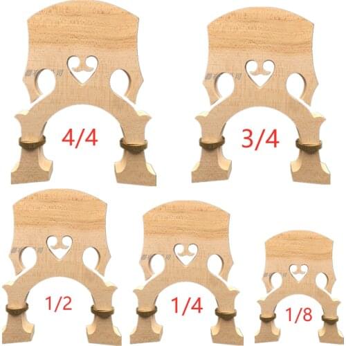 1/2 3/4 4/4 Master Maple Double Bass Bridge Adjustable Standard Bridge