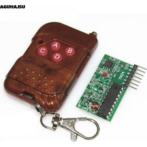 2262/2272 4 Channel 433Mhz Launch module Wireless Remote Control For arduino Kit M4 Unlocked Receiver Board (No battery)
