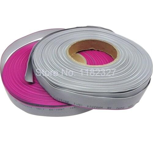 50 meters/lot) 14Pin 1.27mm pitch Grey Color IDC cable Flat Ribbon Cable