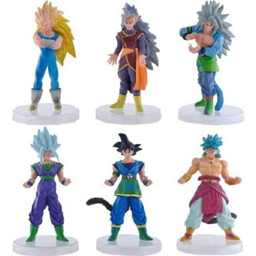 6pcs/Lot Car Decoration Doll Model PVC Action Figures 13cm