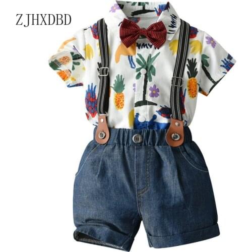 Kids Formal Suits Baby Boy Costume Cotton Toddler Boys Suits Summer 3M-6Y Boys Blazers Suit Wedding Wear Children Clothing Sets