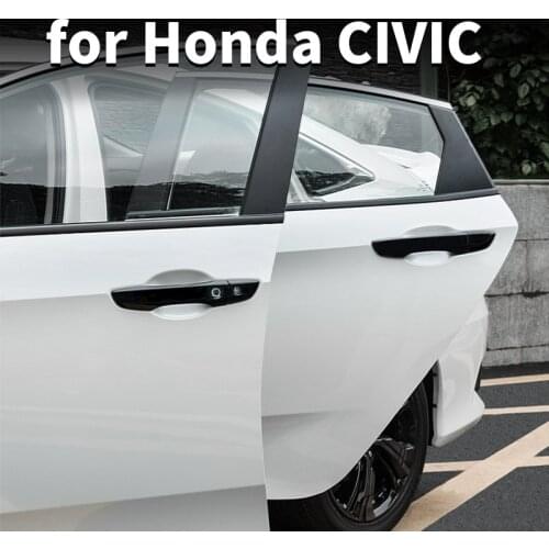 Door Handle Door Door Protective Cover Handle Decoration Modification For Ford Honda Civic 10th 2016 2017 2018 2020