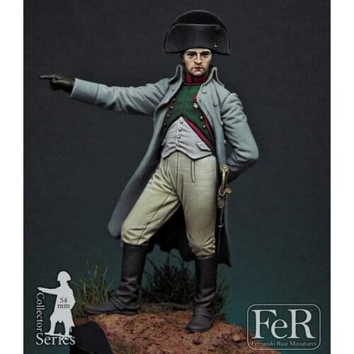 1/32 Napoleon Bonaparte, Grenoble, 1815, 54mm, Resin Model figure GK, Historical character theme, Unassembled and unpainted kit