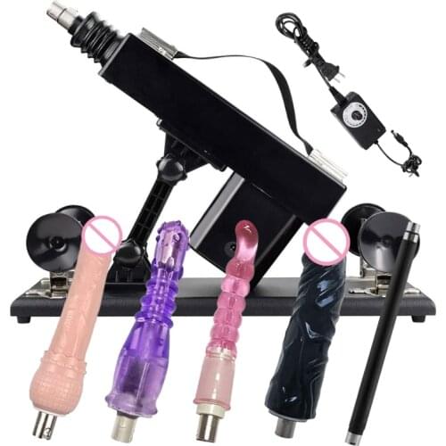 FAAK Automatic Sex Machine With Anal Plug Dildo Attachment Female Masturbation Pumping Gun Sex Product For Women Vibrator Machin