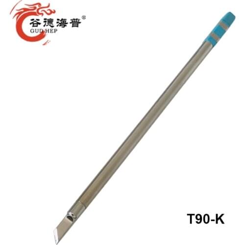 Gudhep T12 Tips New Version T90 Soldering Iron Tips T90-K Replacement Welding Tips for Soldering Rework Station