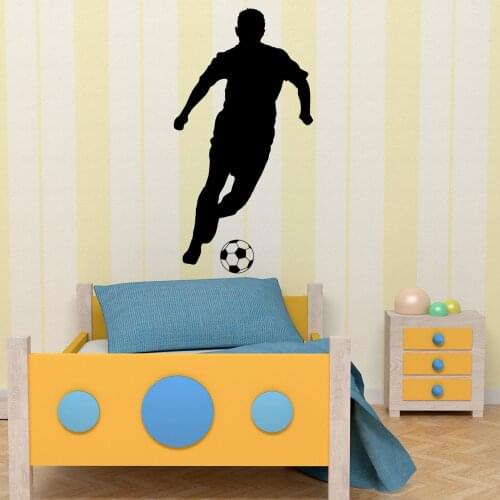 HotMeiNi 48CM*27CM Fussball Soccer Sport Kids Kinder Sticker Wandtattoo Wand Hood Decals Wall Sticker Graphics Car Stickers