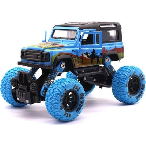 Alloy Rear Resilience Off-Road Vehicle High Speed Suspension Toy Alloy Car Children Boy Toy Big Foot Off-Road Model Car Gift