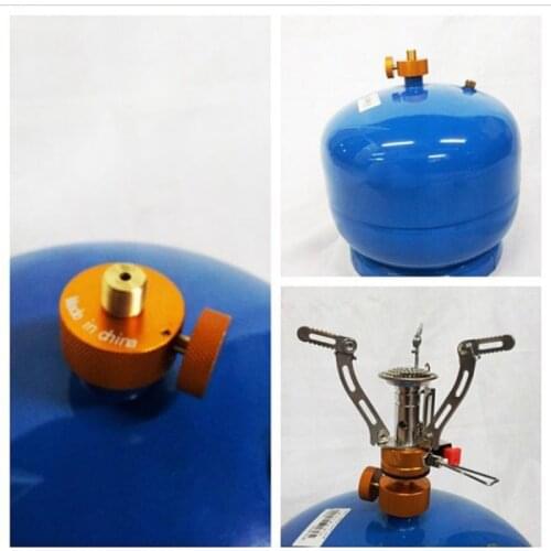 Outdoor Camping Stoves Cylinder adapter Stove Adaptor Gas Conversion Split Type Furnace Connector Tank Gas filling Adapter