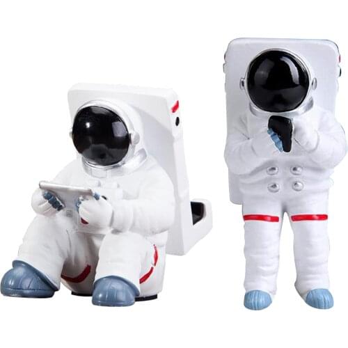 Creative Astronaut Spaceman Phone Holder Polyresin Mobilephone Stand Dock Bracket