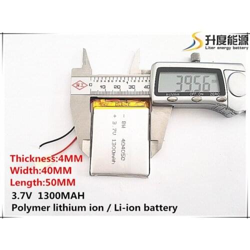 [SD] 404050 3.7V,1300mAH,[404050] Polymer lithium ion / Li-ion battery for TOY,POWER BANK,GPS,mp3,mp4,cell phone,speaker
