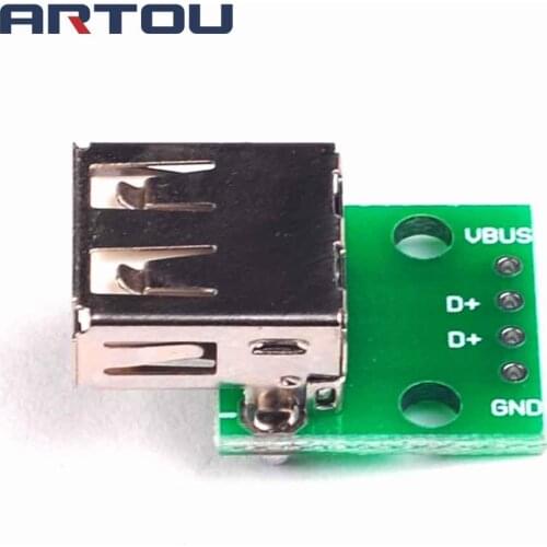 5PCS USB 2.0 Female DIP Switch 4P DIP Switch Board