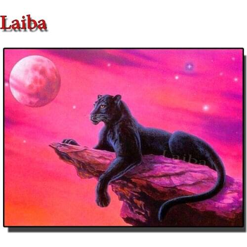 Full Square drill 5D DIY Diamond painting Diamond Embroidery Black panther Mosaic Cross Stitch Rhinestone Home decoration Gifts