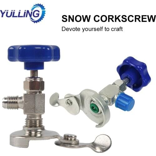 YULLING R134a Dispenser Valve Air Conditioning Refrigerant Bottle Opener AC Can Tap Dispensing Valve Tool