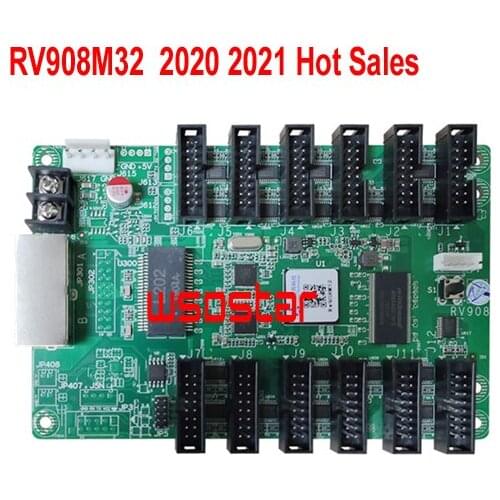 RV908 RV908M32 Led Video Display Receiving Card 12*Hub75E Ports Support P2 P2.5 P3 Indoor 1/32 Scan LED Module