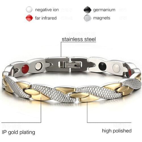 Stimulating Acupoints Anti-Cellulite Magnetic Therapy Black Anklet Slimming Bracelet For Weight Loss Gallstone Hematite Chain
