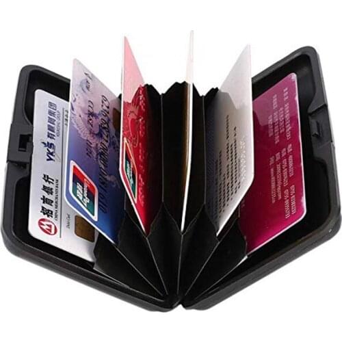 Waterproof Metal Aluminum Card Case Business Credit Wallet Personalized Logo Custom Credit Card Holder Package